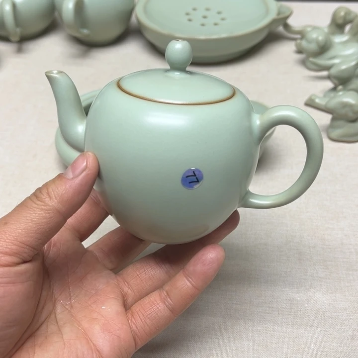 摆件汝瓷原矿摆件汝州微瑕