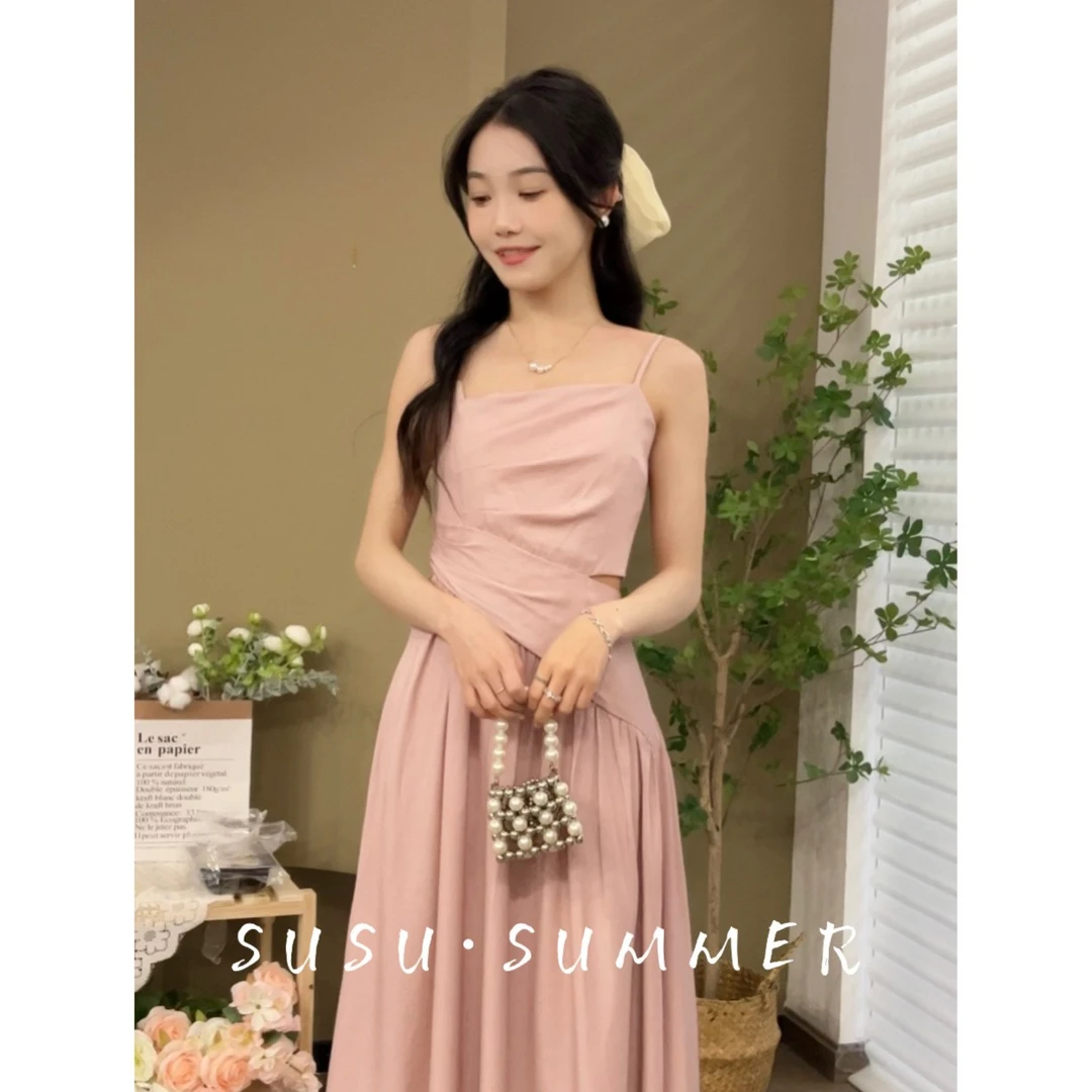 SHAOE清仓专场【佳人有约】连衣裙式气质显瘦收腰氛围感吊带裙