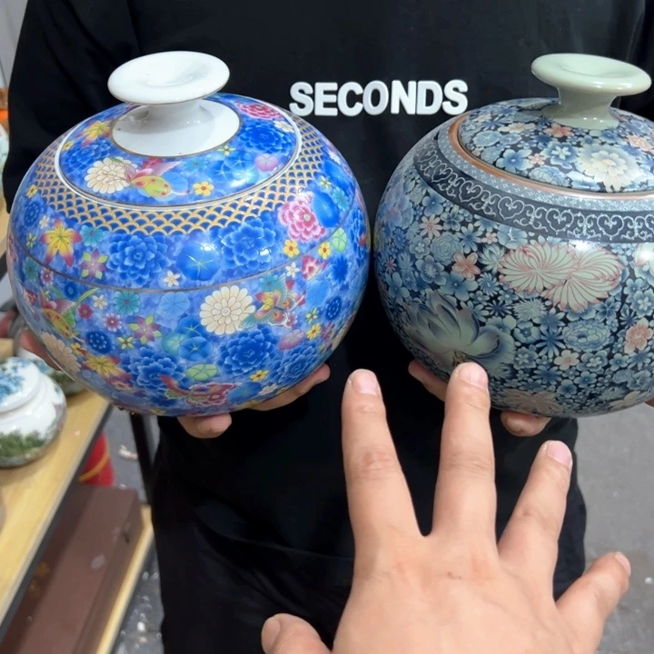 瑕疵福利品陶瓷茶叶罐介意勿拍