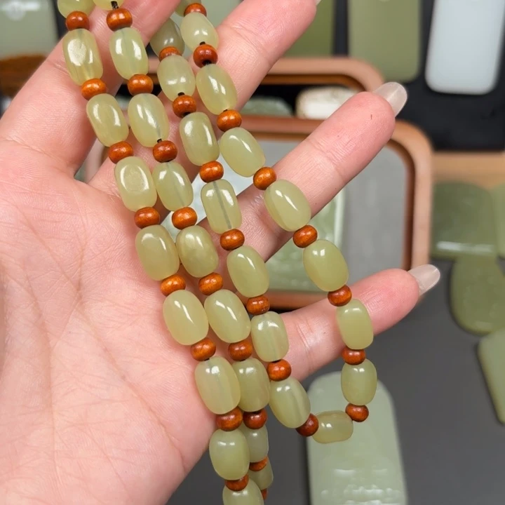 石材新疆昆仑山脉链子黄色