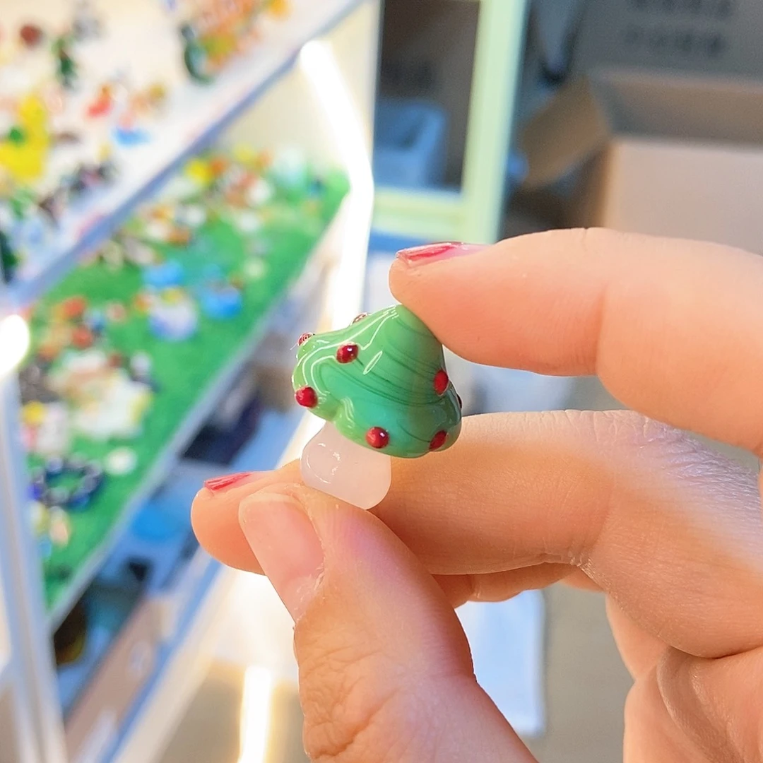 琉璃手工艺品蘑菇