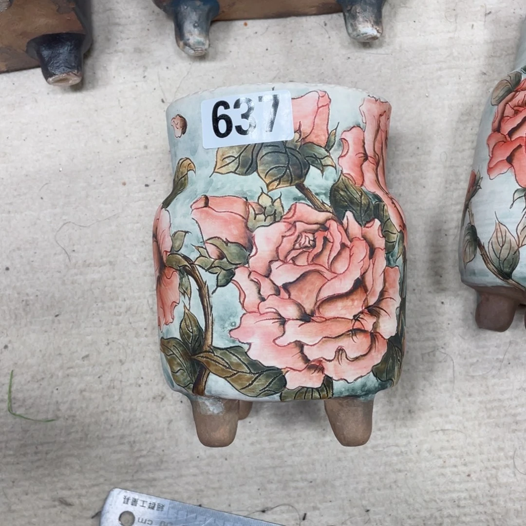 紫砂花盆?**?陶瓷多肉花盆瑕疵