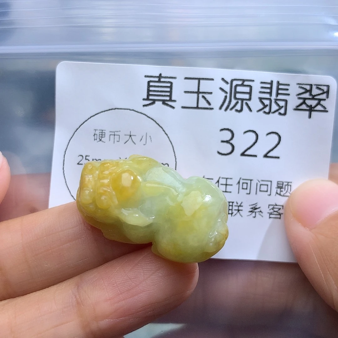 翡翠未镶嵌颈饰322。