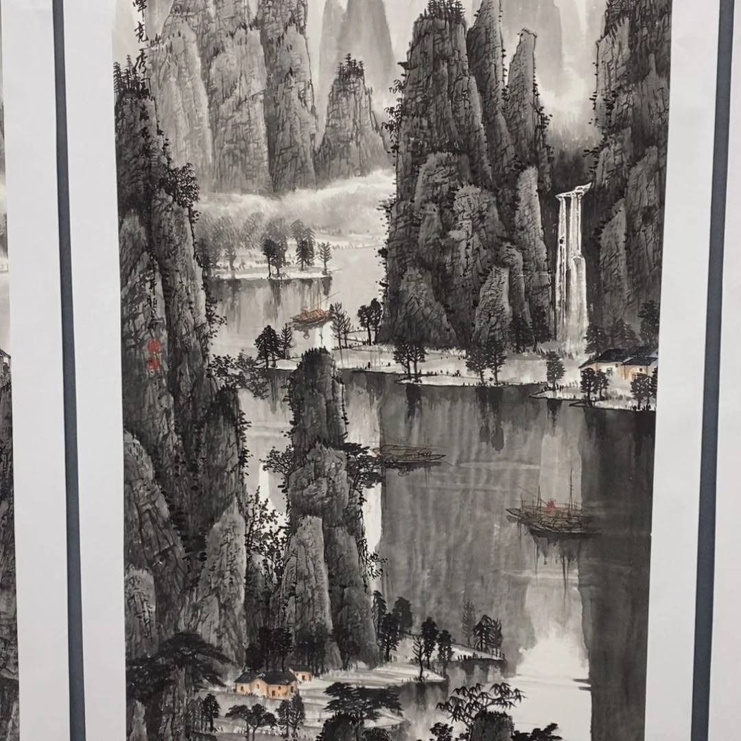 国画已国画山水六尺李益民  琪