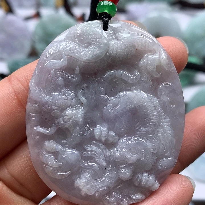 翡翠未镶嵌颈饰虎生威如虎添翼有避雕微瑕福利
