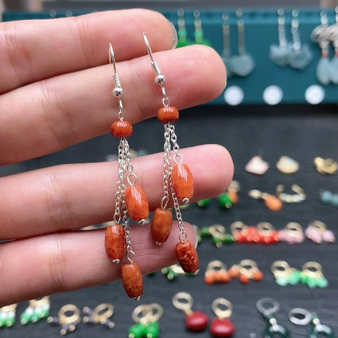 未镶嵌翡翠耳饰00875