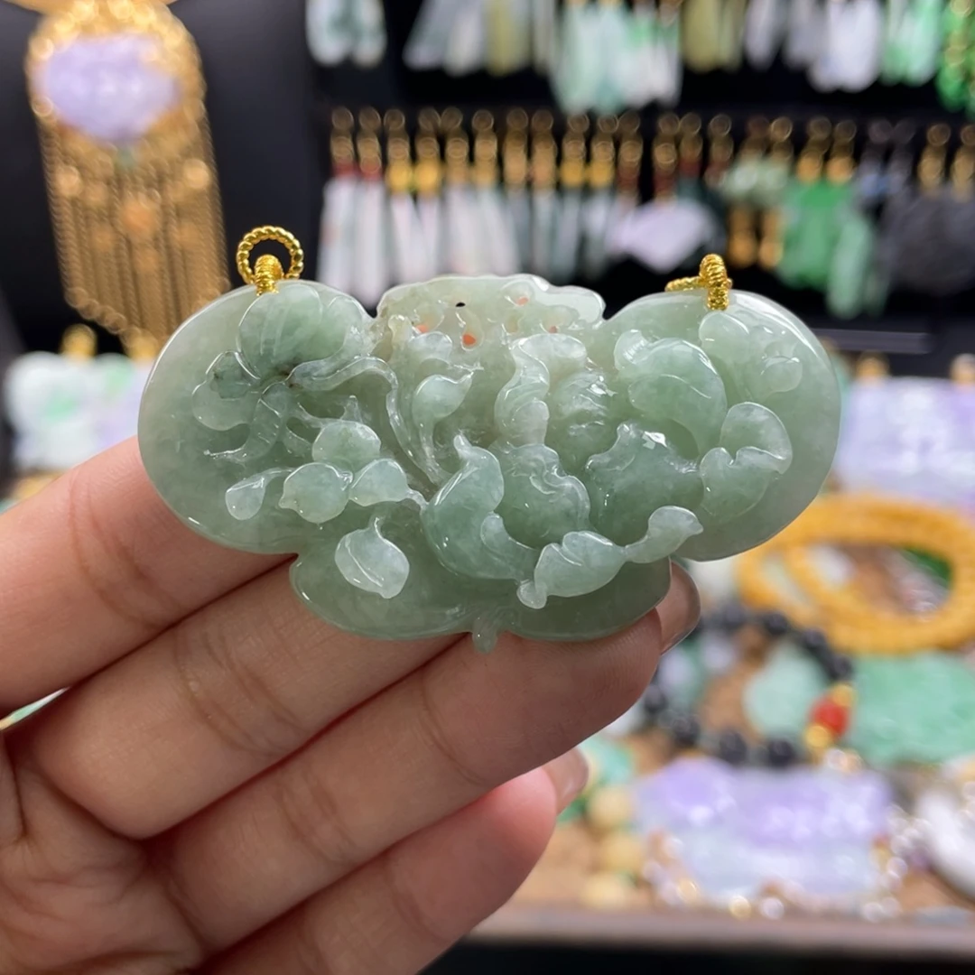 颈饰未镶嵌翡翠代编织