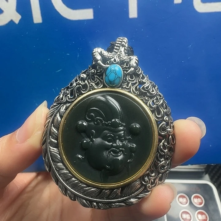 和田玉合金挂件挂件