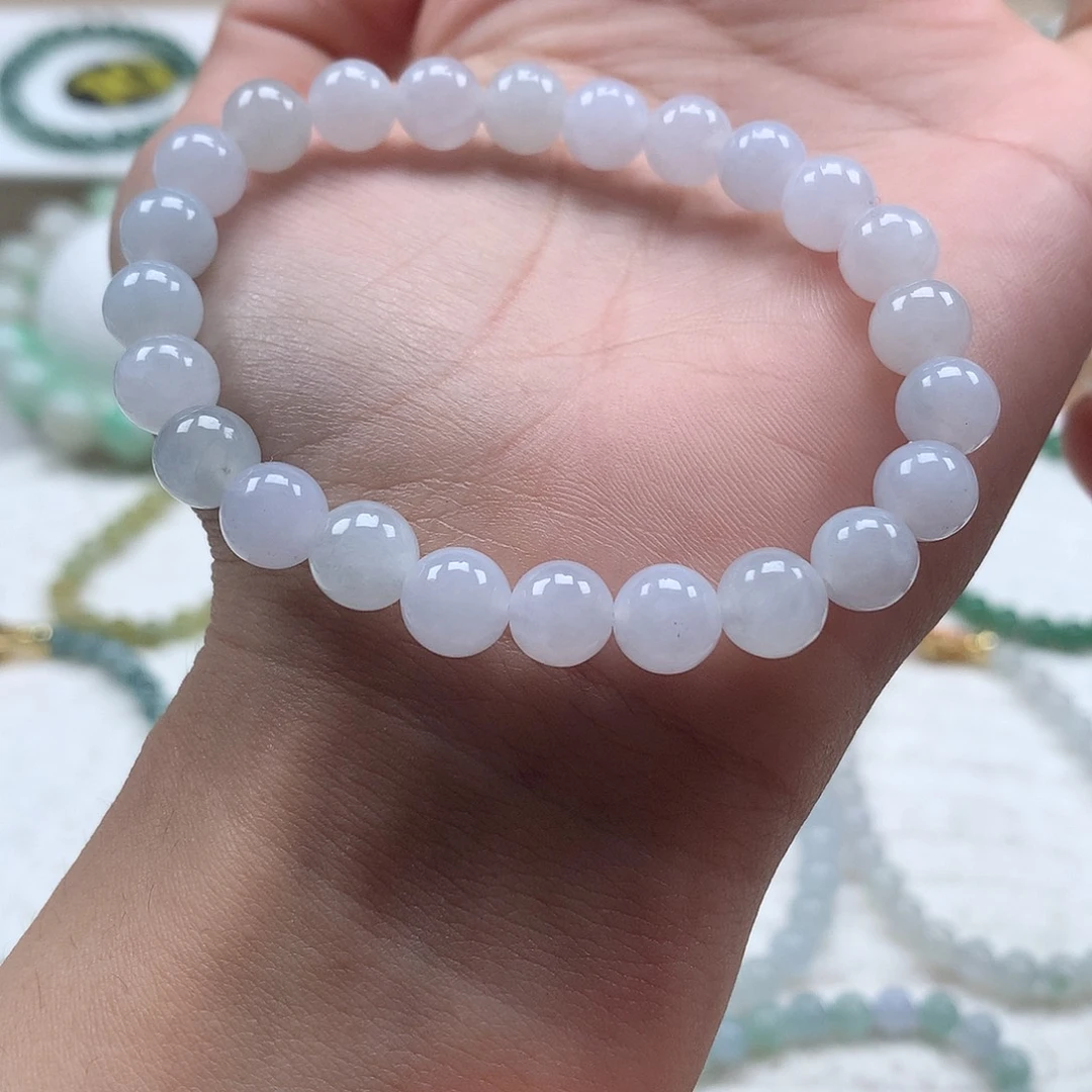 翡翠未镶嵌手串卡7.5