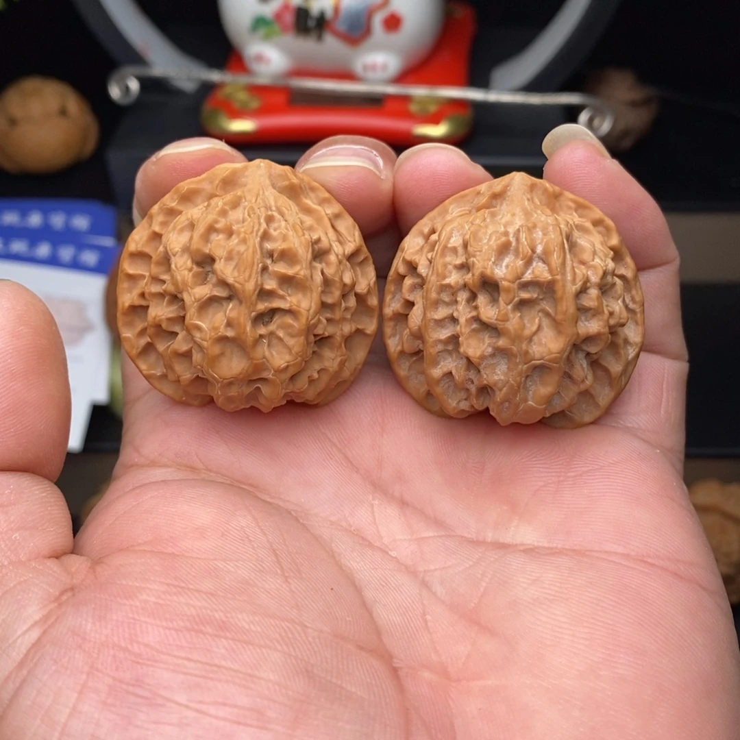 文玩核桃把件39苹果圆