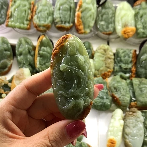 和田玉未镶嵌挂件