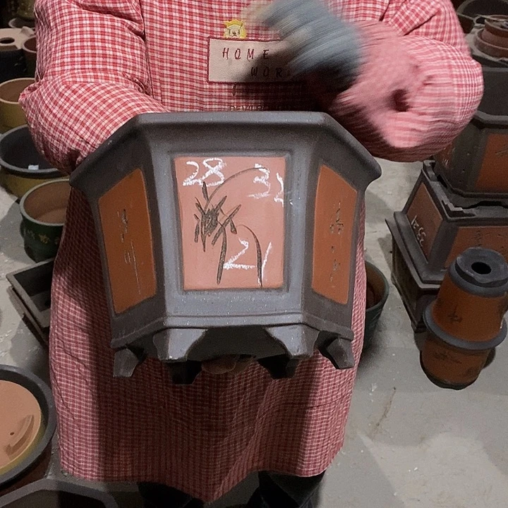 紫砂花盆紫砂花盆