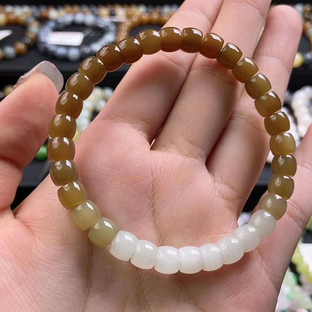 和田玉未镶嵌手链