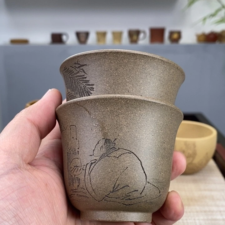 紫砂茶杯宜兴紫砂主人杯