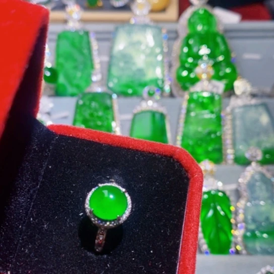 翡翠戒指未镶嵌戒指7