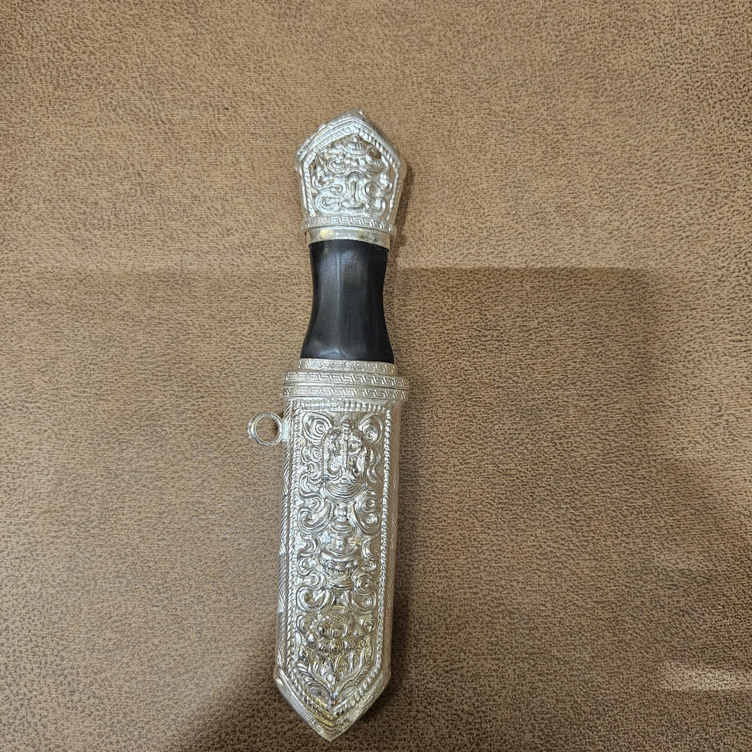 新品藏刀【吃肉小藏刀】牛角手把藏刀户外家用纯手工户外厨房用