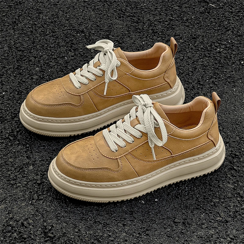 男鞋新款板鞋增高爆款户外马丁工装鞋春季潮鞋新款运动鞋241201-J