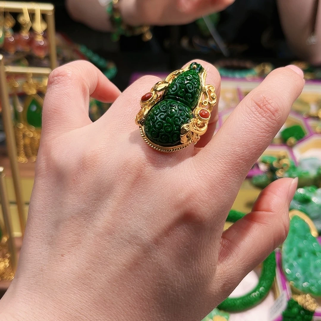 【闪购商品】银S925镀金镶嵌手链翡翠福利