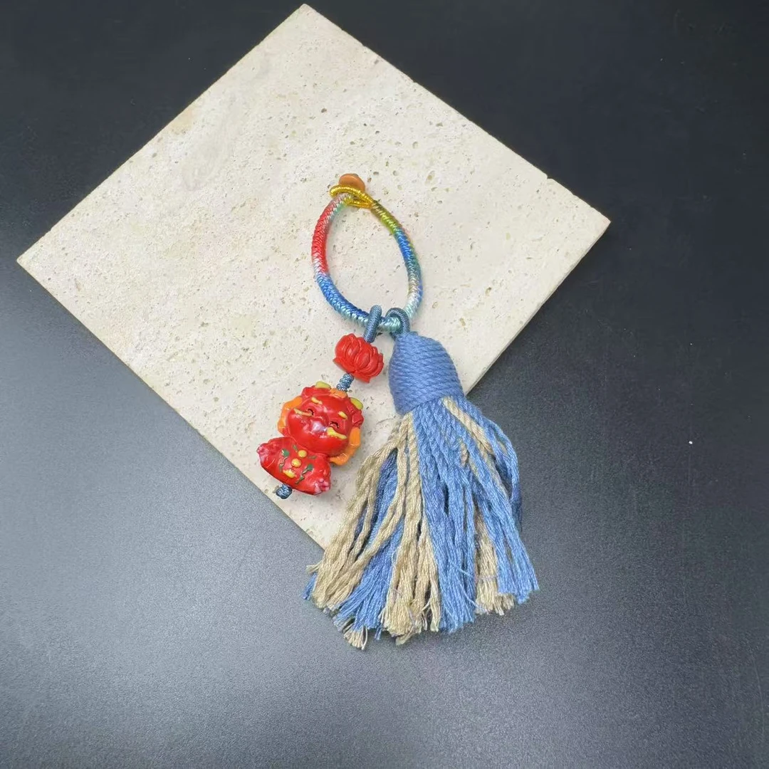 含辰砂工艺品【北野珠宝】含辰砂工艺品挂饰-B12H-51