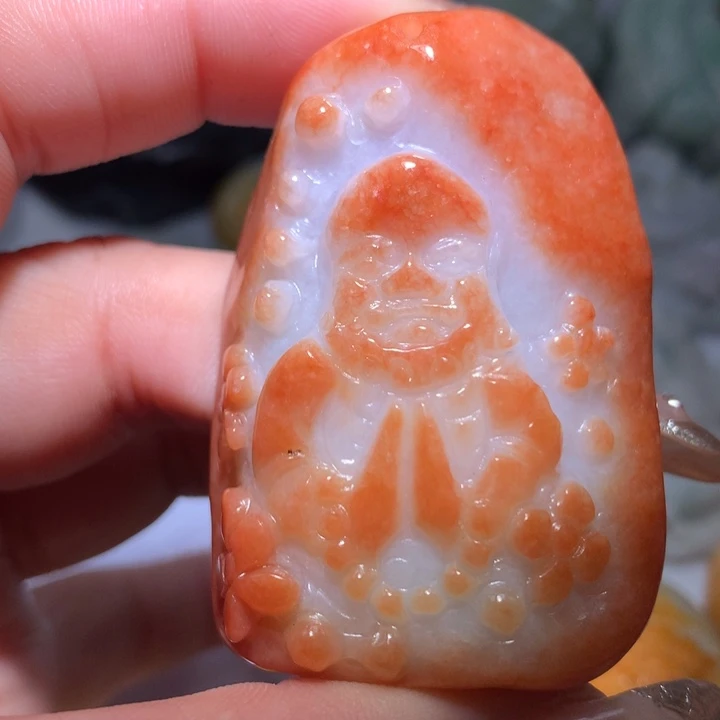 翡翠未镶嵌颈饰保真天然A货翡翠