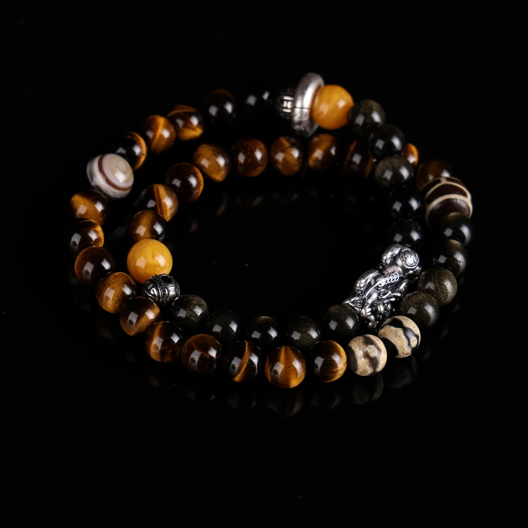 非金属玻璃手链 【汪汪定制】天然虎眼石（风华）手链