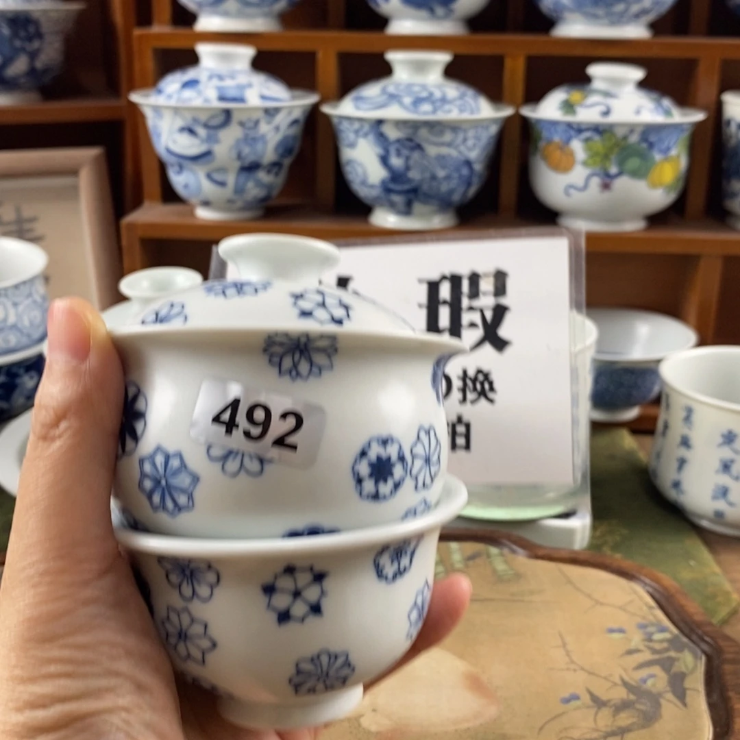 卡***法瓷片景德镇陶瓷手绘茶器492013