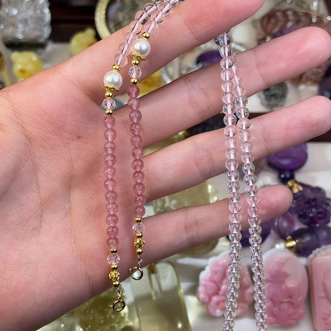 水晶颈饰未镶嵌天然水晶吊坠685