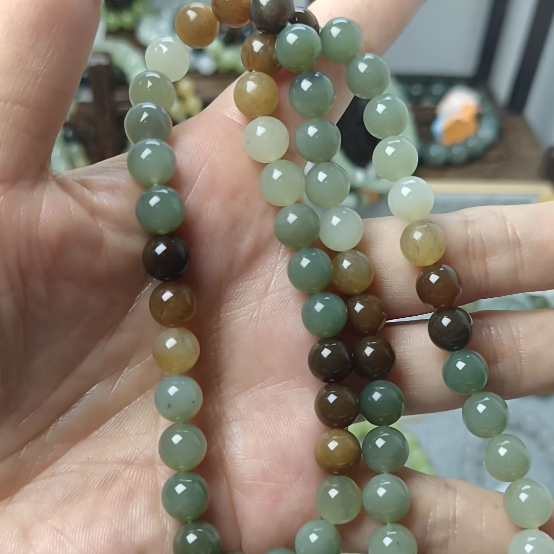 手链未镶嵌和田玉（糖玉）