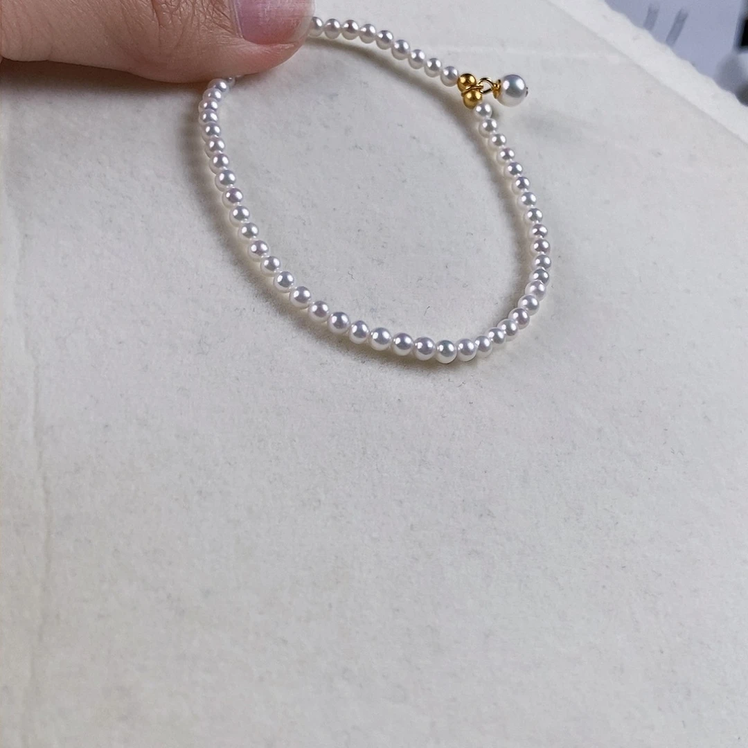 淡水珍珠手绳银S925镶嵌
