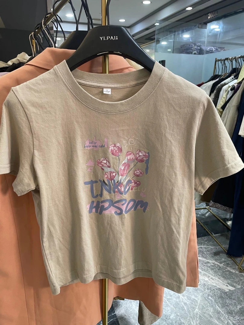 小美严选时尚休闲印花短袖0005