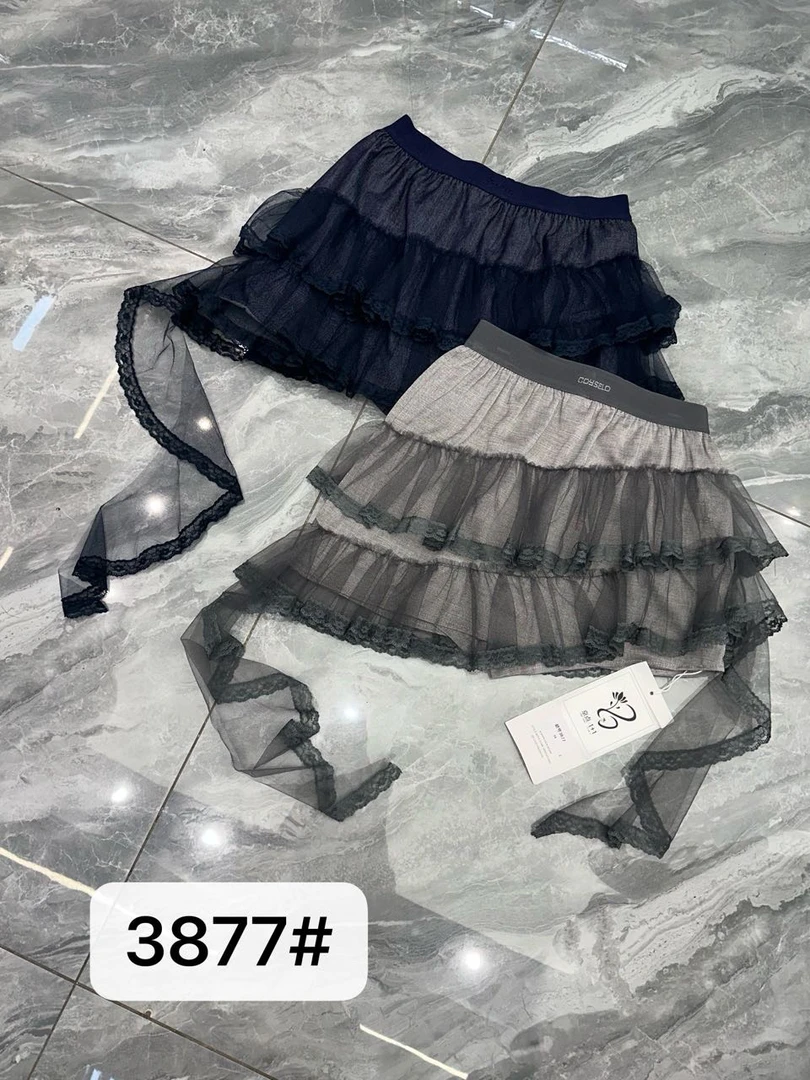 【伊柜精选】南油高端欧货活力俏皮少女蛋糕蓬蓬半身短裙带安全裤