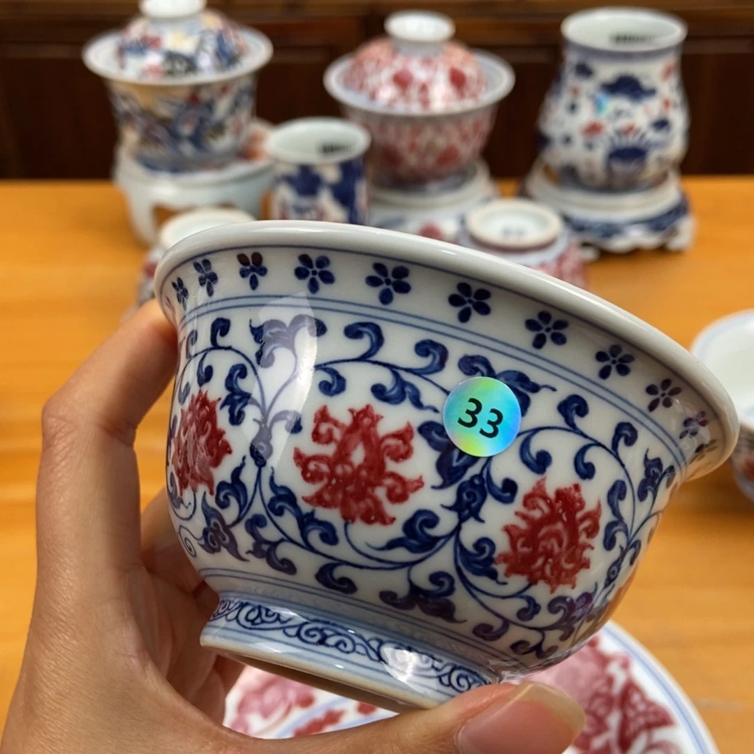 手绘现代茶具非古董