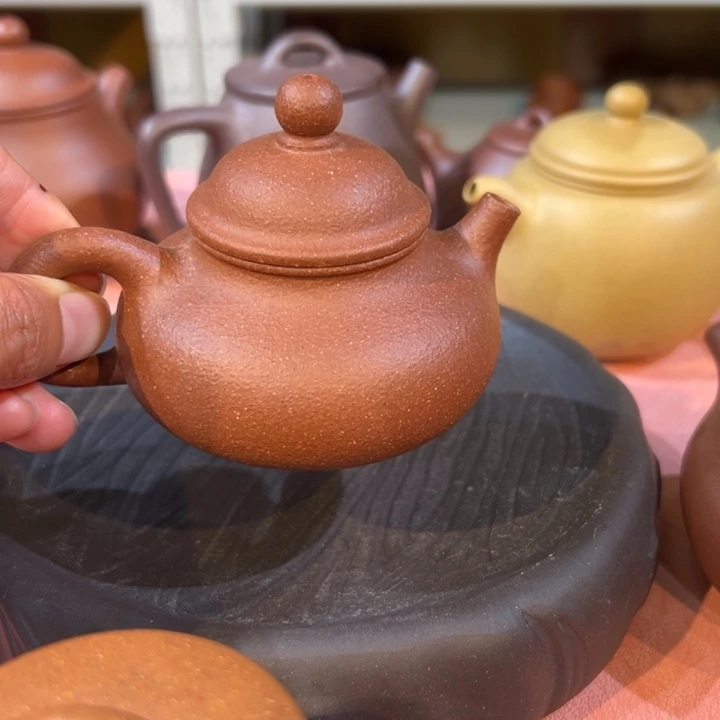 茶宠紫砂紫泥容天150cc