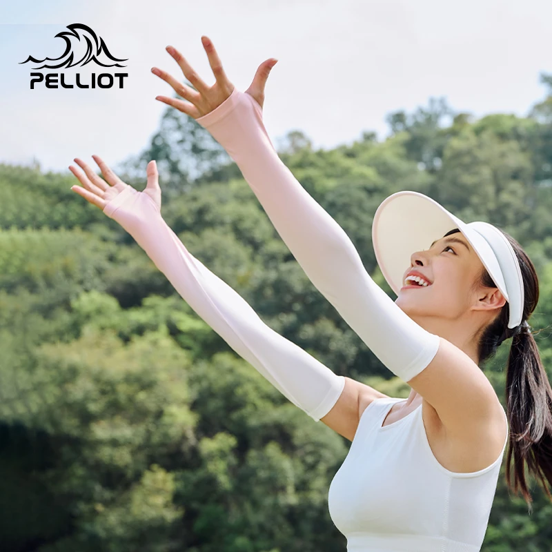伯希和 户外夏季防晒袖套女士 防紫外线春夏骑行运动冰袖透气薄款