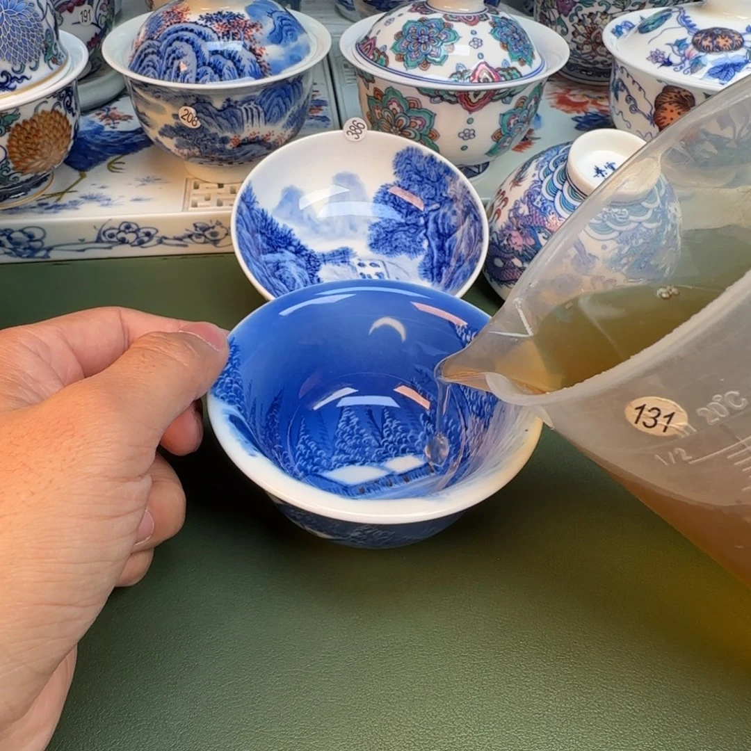纯手工纯手绘茶具石头393