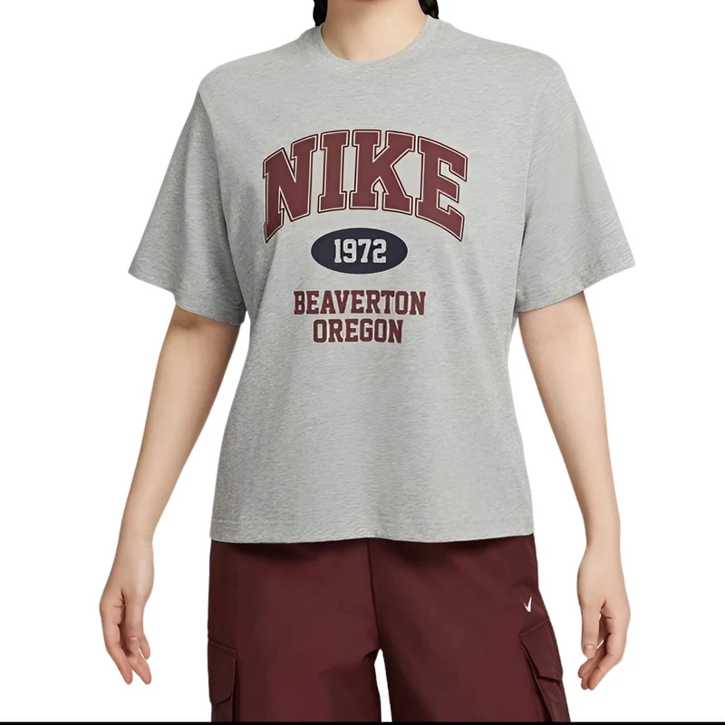 耐克/NIKE 商场同款女子宽松复古运动休闲圆领T恤IH0825063