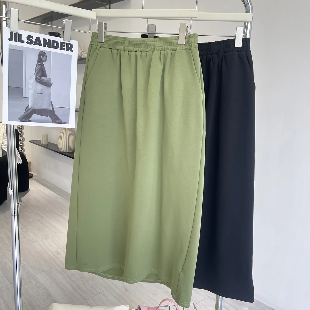 芊芊大码春夏韩系开叉半身裙高腰显瘦A字版百搭休闲时尚【JQ763】