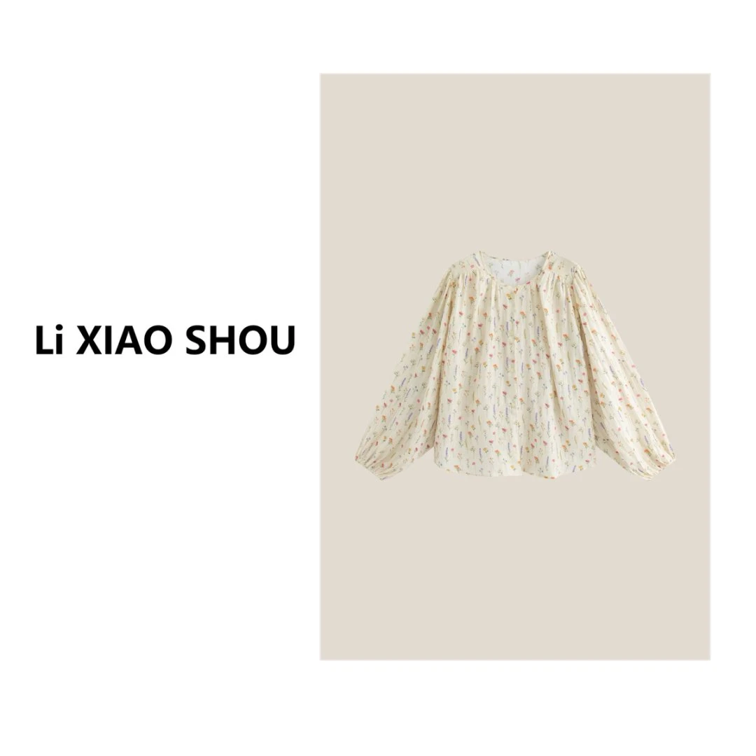 李小瘦大码女装【朝花夕拾】新款宽松显瘦薄款百搭休闲小衫女256D