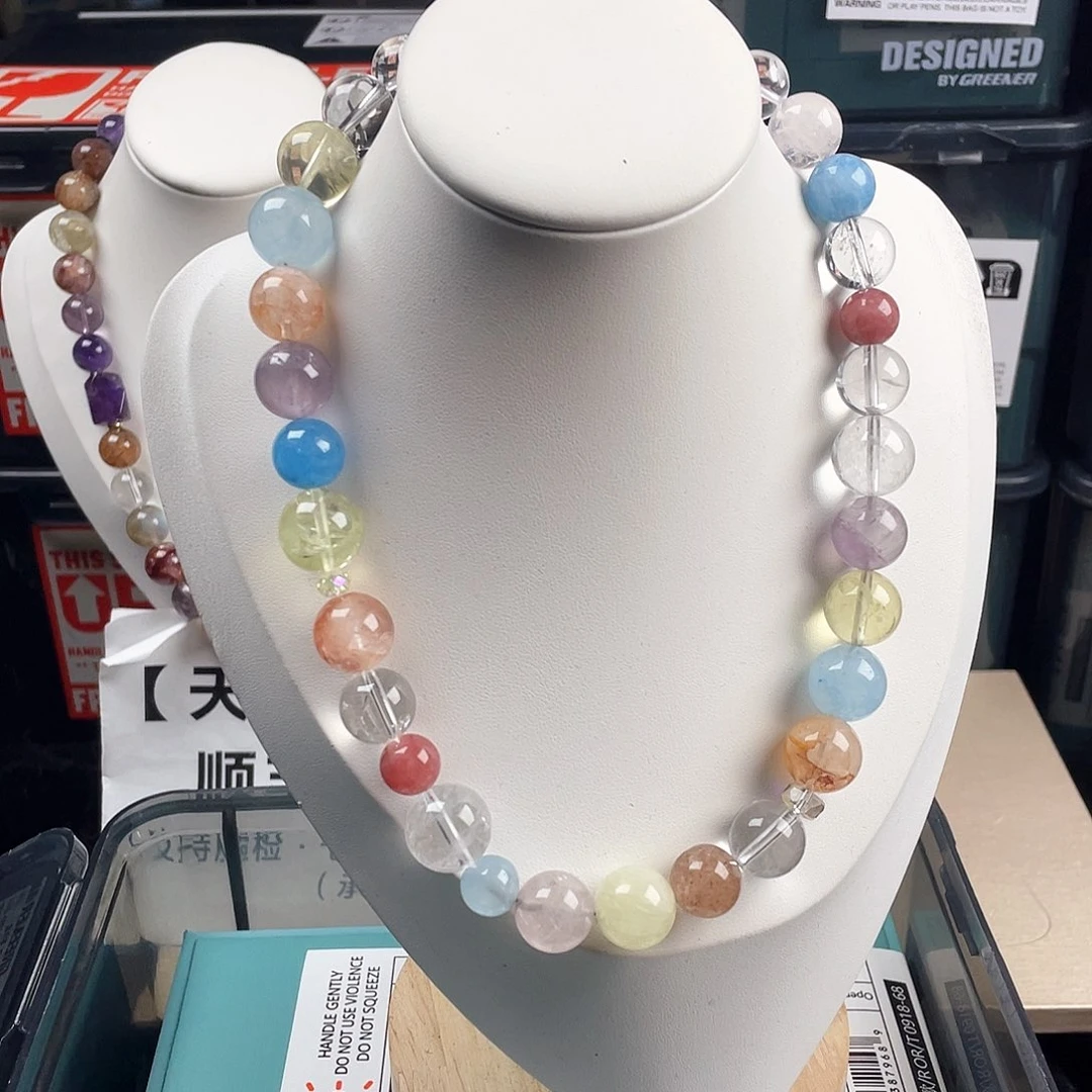 烟晶手链银S925镶嵌