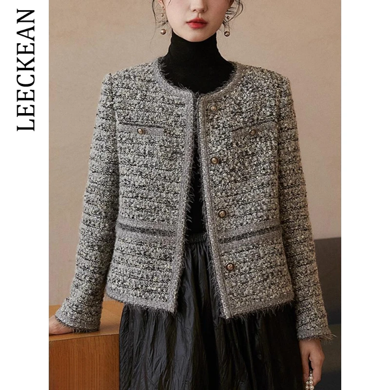 【尖货甄选】复古小香风短款外套女2025秋季新款设计感时尚长袖上衣