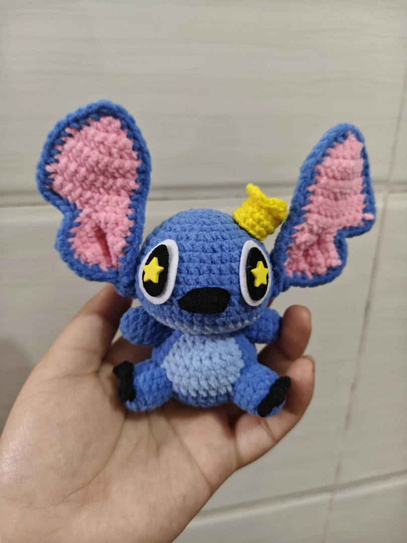 纯手工钩织玩偶史迪仔