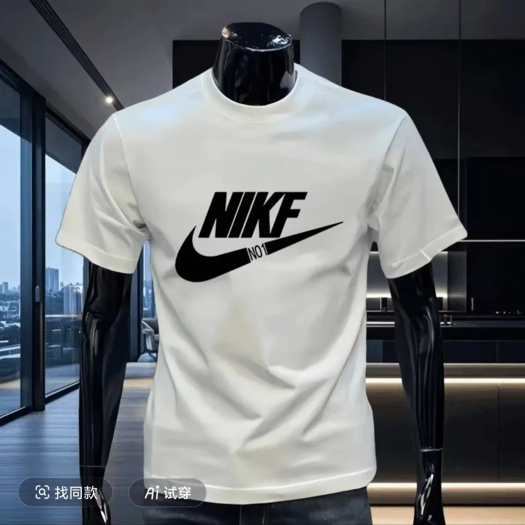 【一折粉丝福利】夏季潮牌男女同款百搭圆领T恤