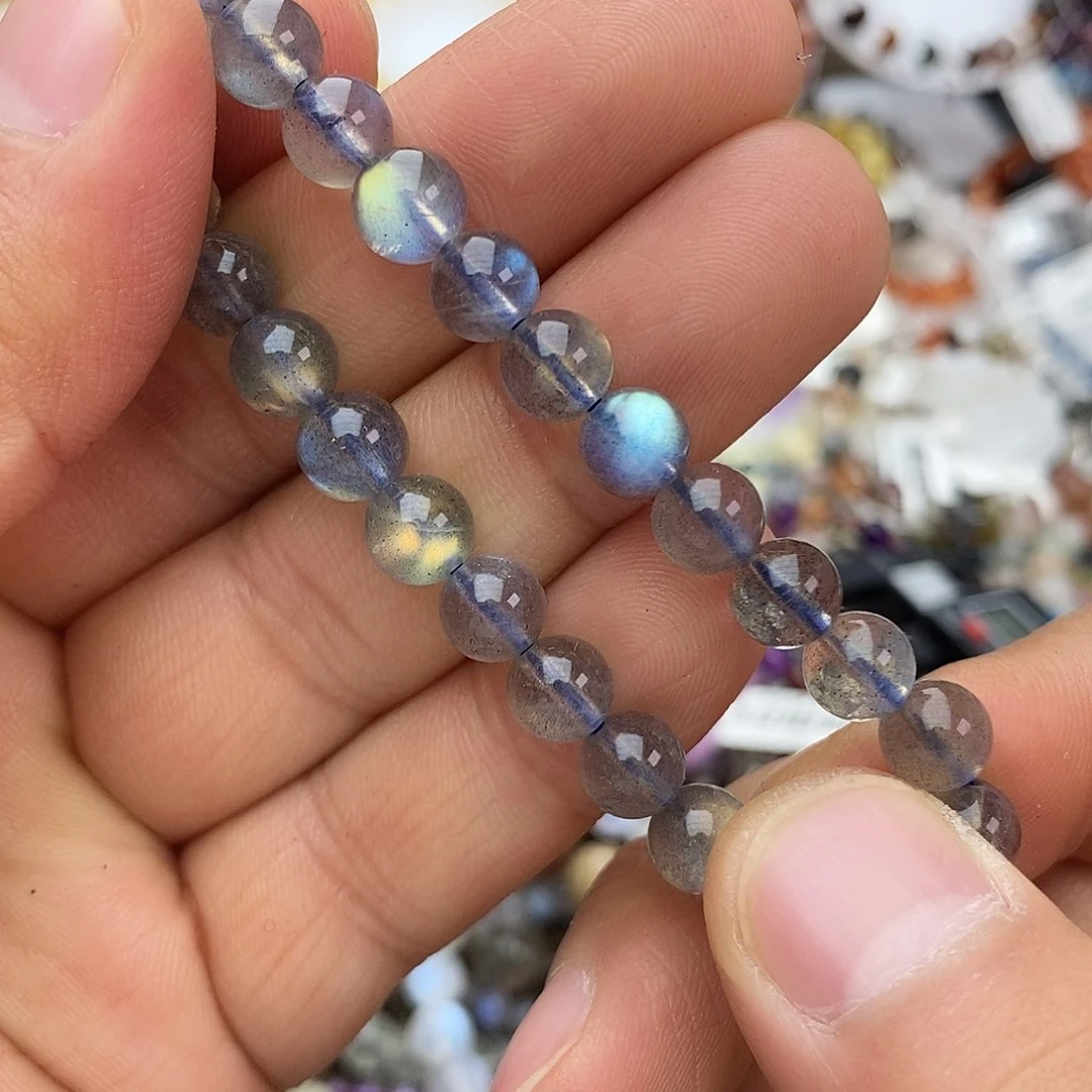 拉长石手链未镶嵌手链