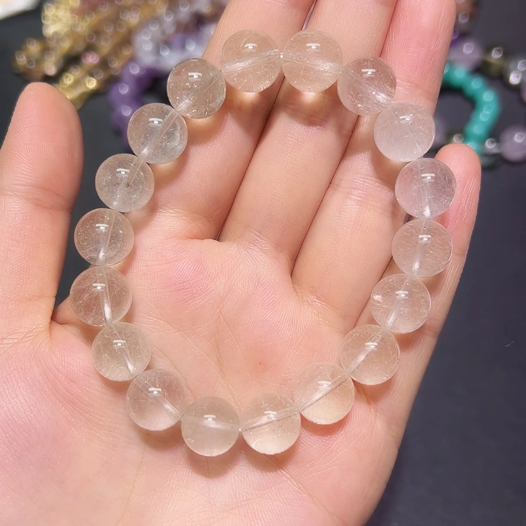 未镶嵌手链水晶白兔毛11毫米1号