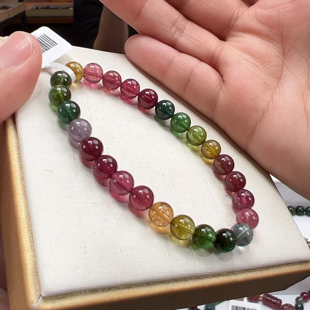 手串碧玺未镶嵌7mmmmmmm