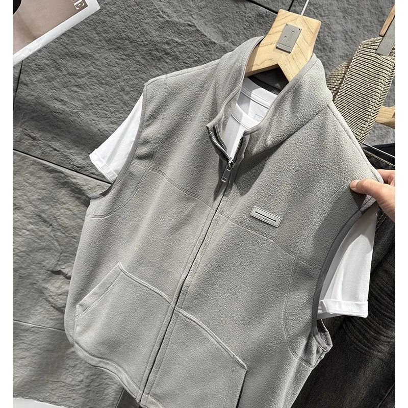 98039 # 纯色叠穿ins日系男女马甲背心