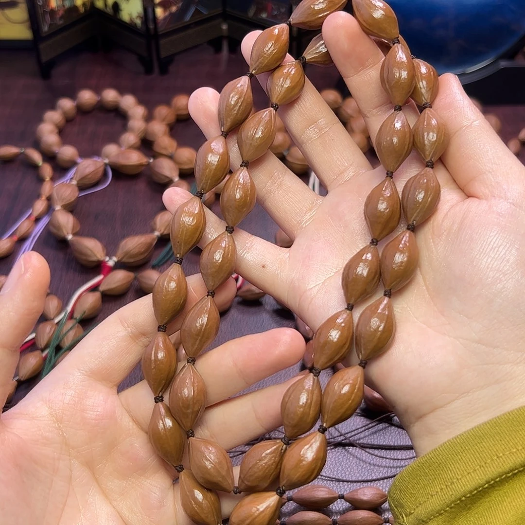 橄榄核手串/手链油 红皮 1.3 2.3左右 长