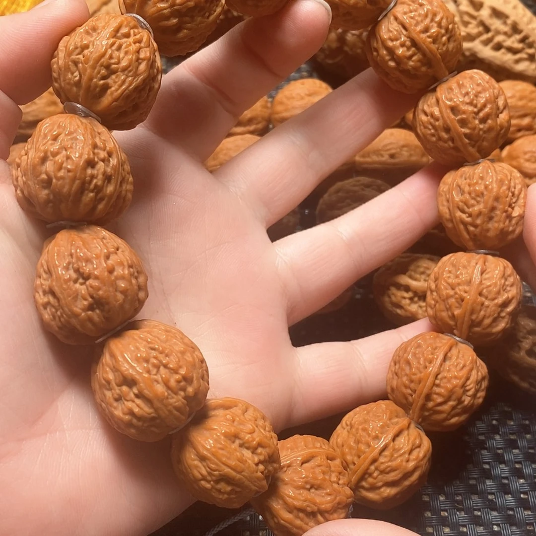 文玩核桃手串粗筋蛤蟆背