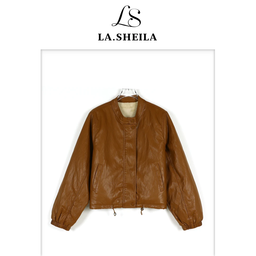 LA.Sheila“香奶奶”加厚保暖皮衣外套253-WT/1013-8100