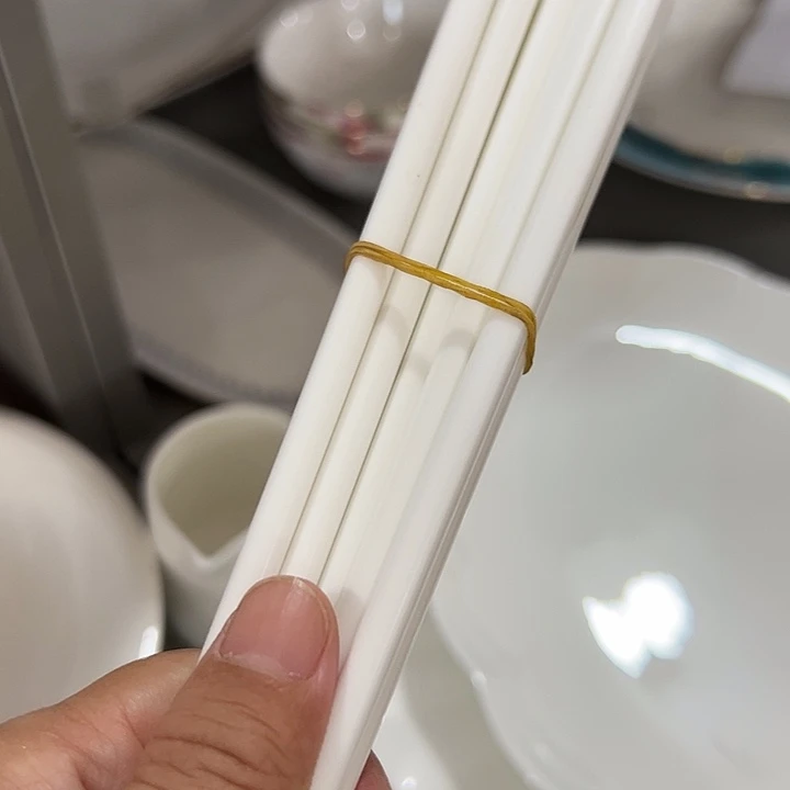 瓷片微瑕骨瓷筷子5双